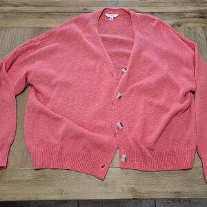 Time and Tru Coral Knit Cardigan